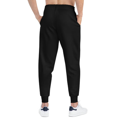 Black Athletic Joggers with Inspirational Message