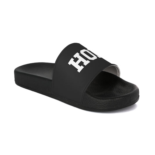 Black Men Slide Sandals Hope Design