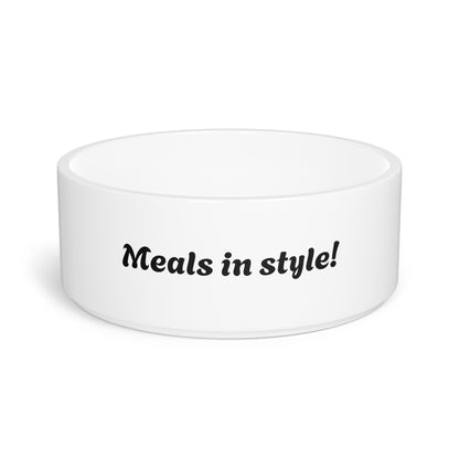 Chic pet bowl for meals