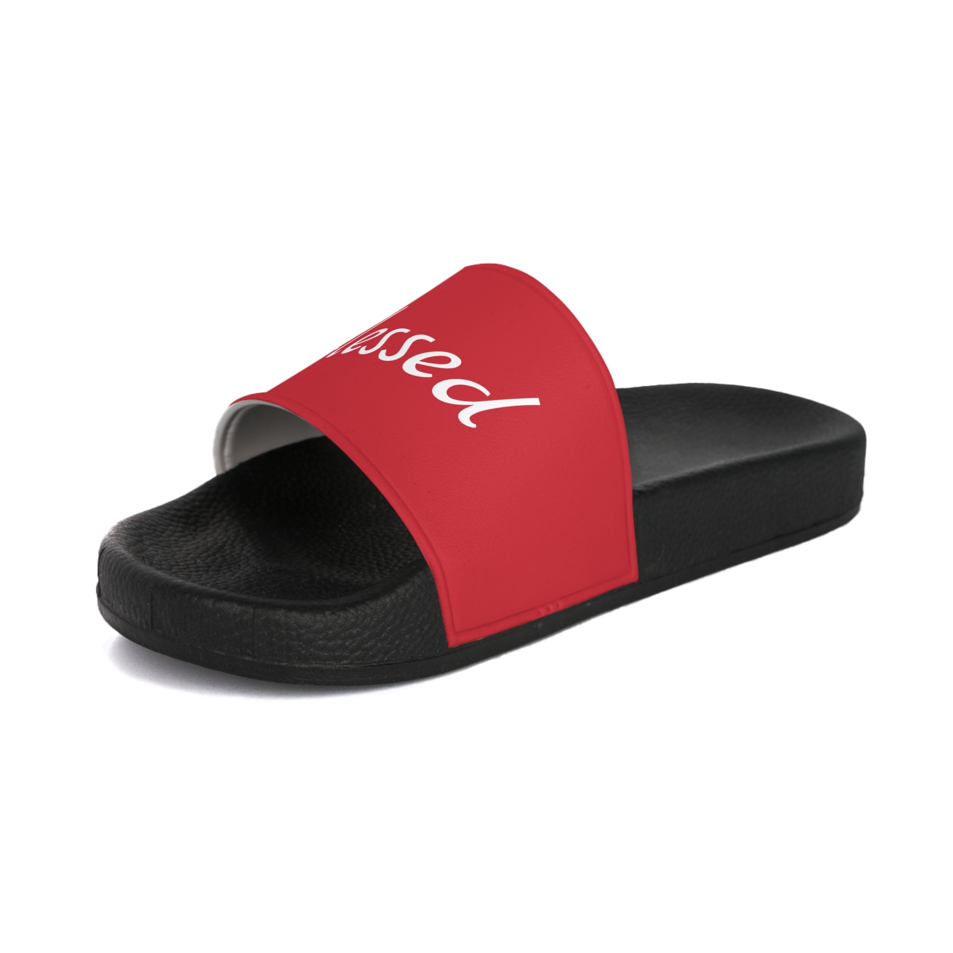 Comfortable Blessed Slide Sandals in Red