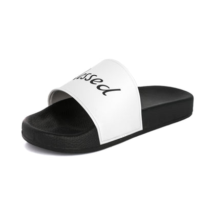 Comfortable Blessed Slide Sandals in White