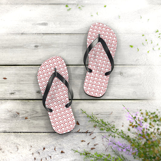 Cute heart design flip flops