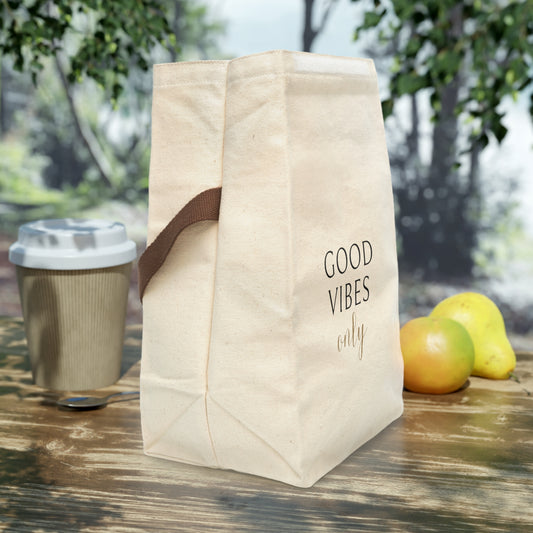 Durable lunch bag with good vibes