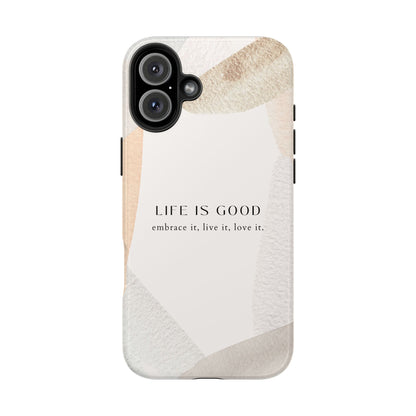 Empowering iPhone 16 case with uplifting message