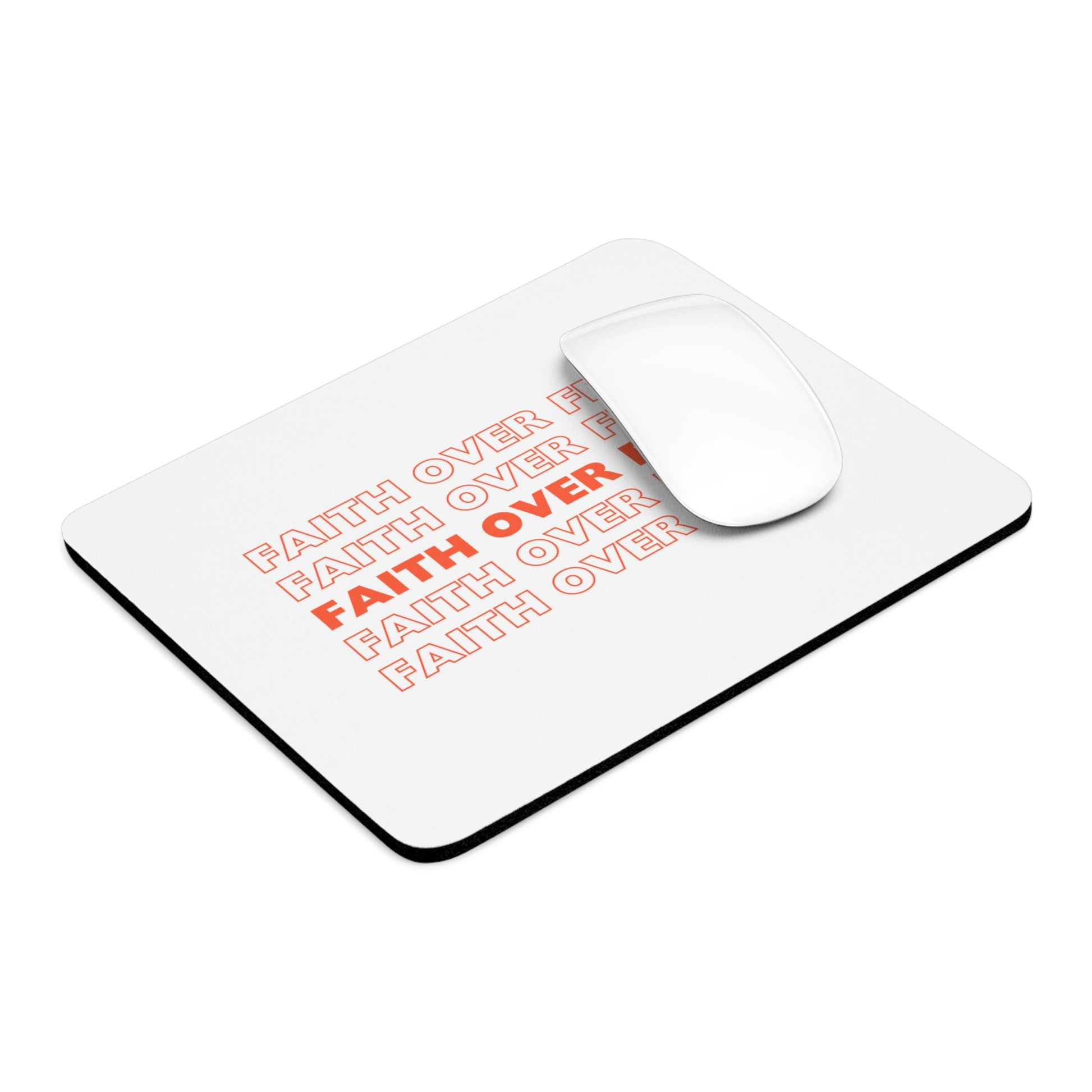 Faith Over Fear inspirational mouse pad