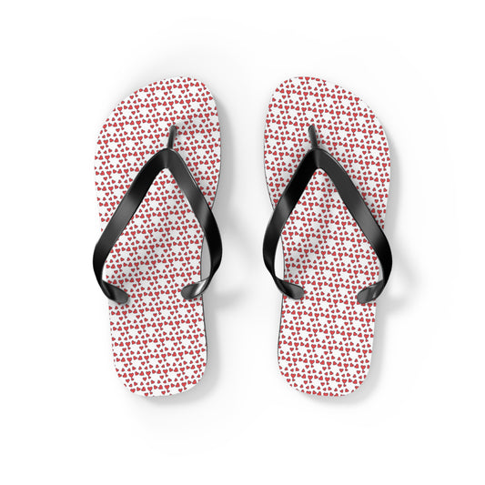 Heart Pattern flip flops