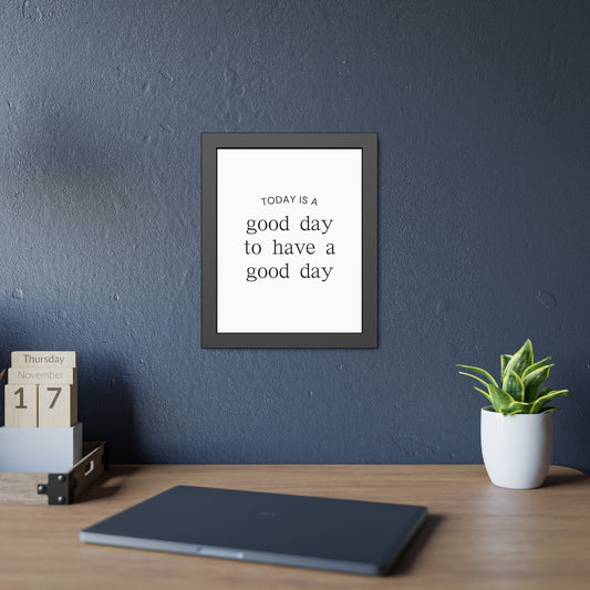 Inspirational wall art featuring positive mindset message