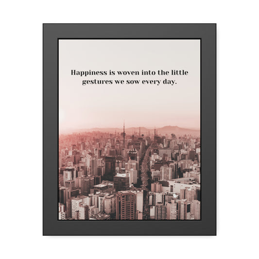 Inspirational wall art on everyday joy