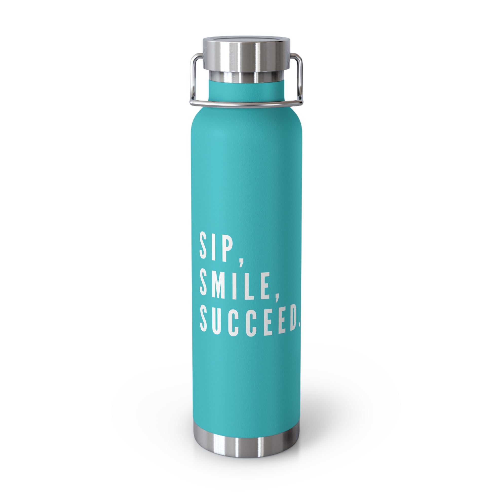 Inspirational water bottle Sip-Smile-Succeed