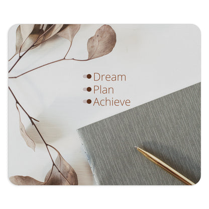 Inspiring Dream-Plan-Achieve desk mat