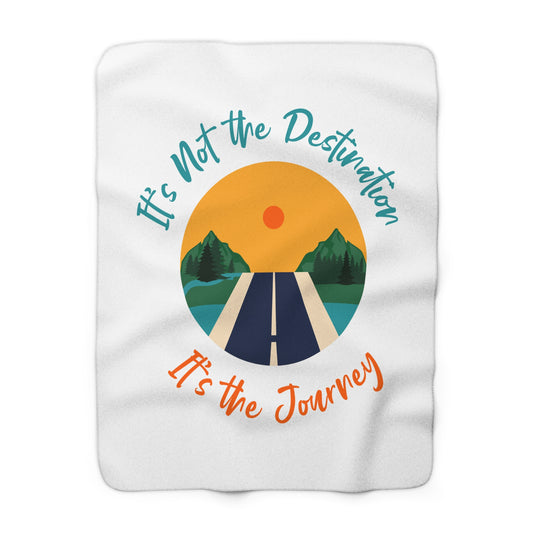 Journey-inspired Sherpa fleece blanket