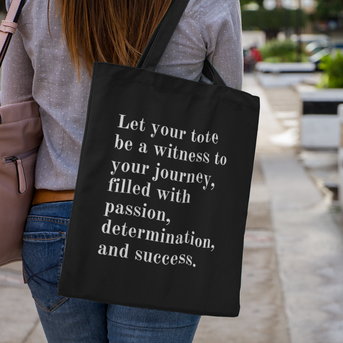 Journey of Passion inspirational tote bag