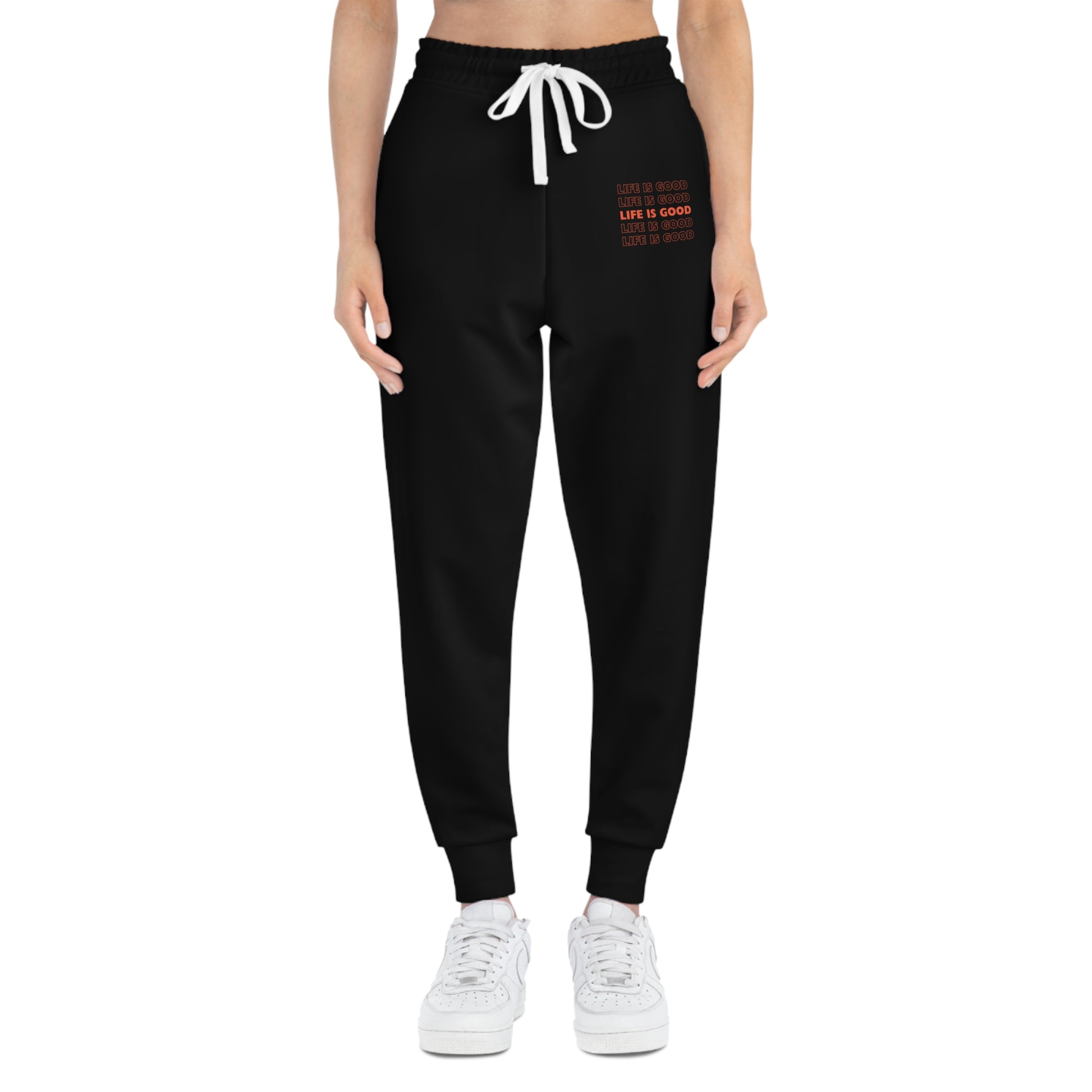 Life is Good Black Unisex Joggers