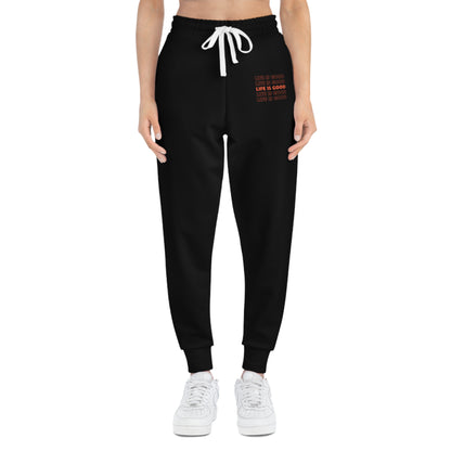 Life is Good Black Unisex Joggers