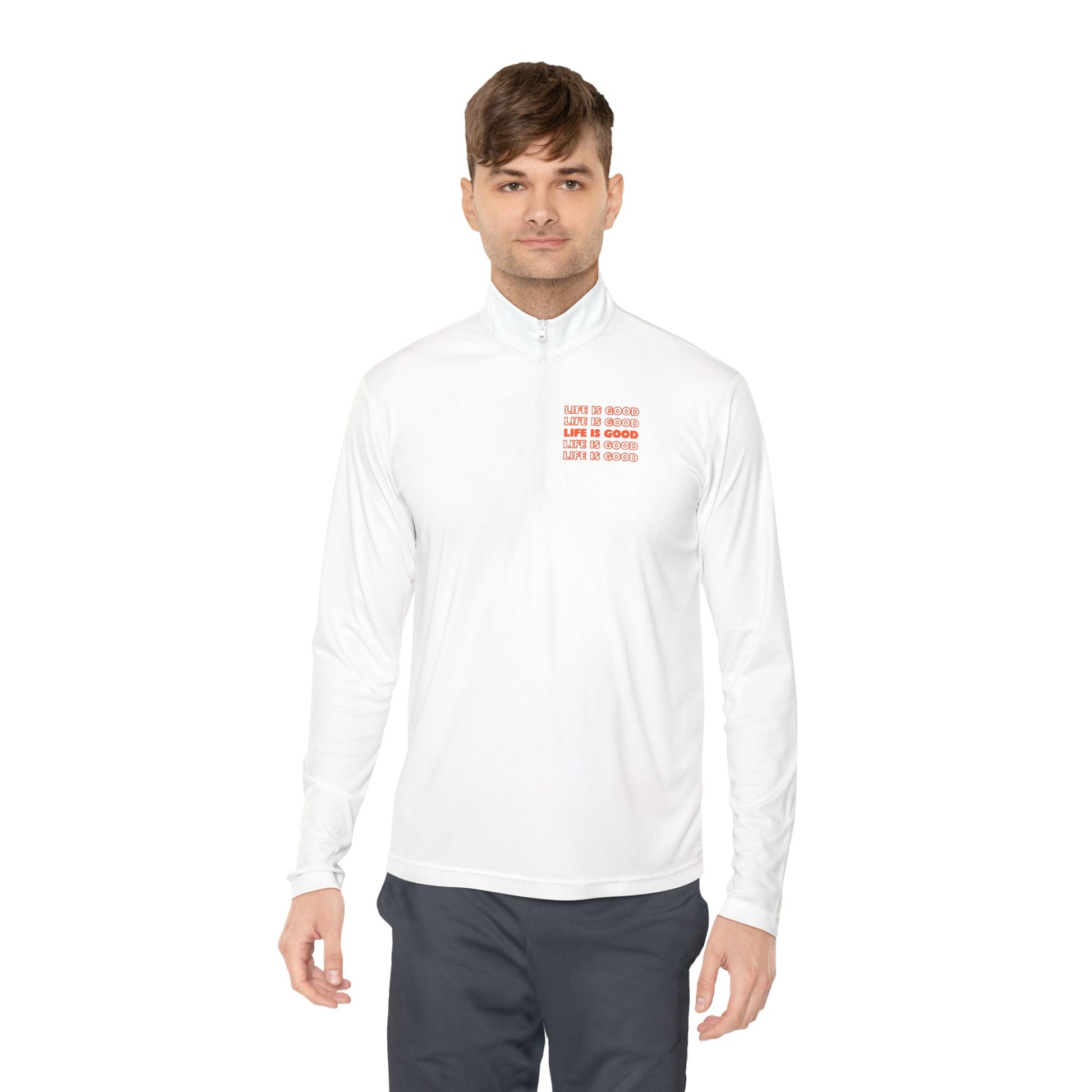 Life is Good White Unisex Pullover