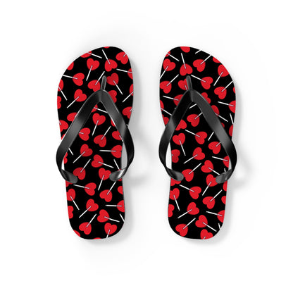 Love Heart Lollipop flip flops