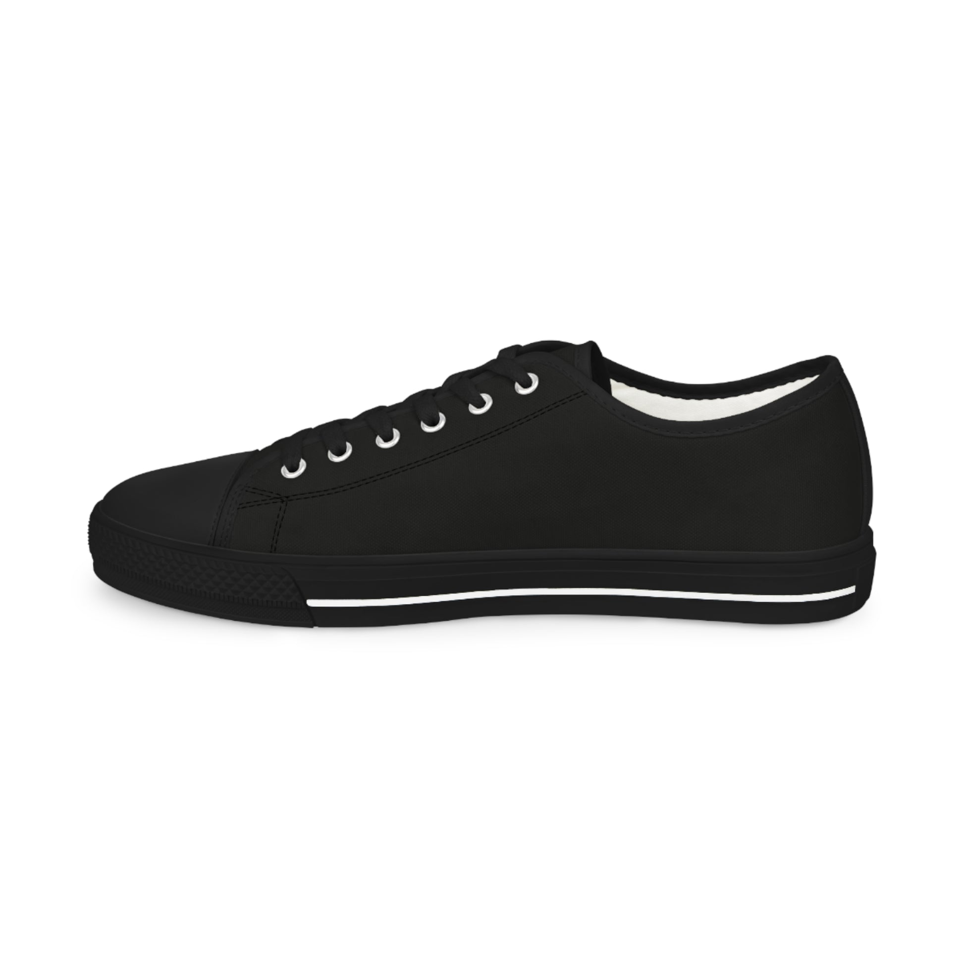 Mens Black Sneakers with Blessed Design