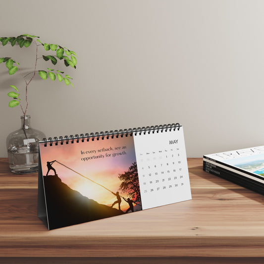 Motivational desk calendar 2025