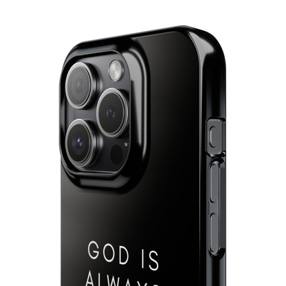 Motivational phone case with spiritual message