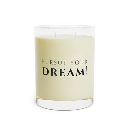 Motivational scented candle for relaxation