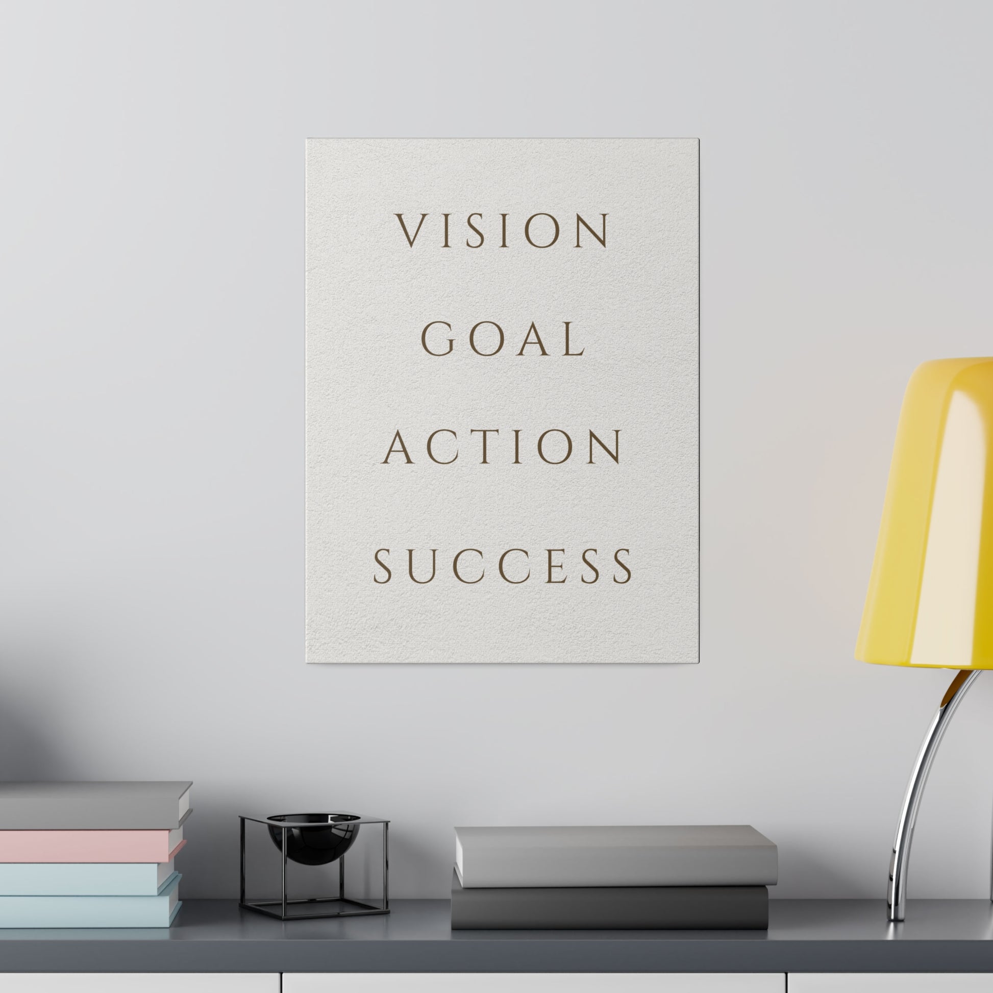 Motivational steps canvas decor