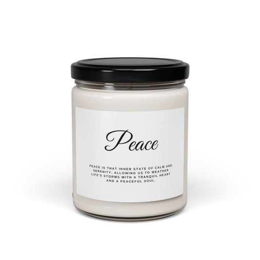 Peace scented candle