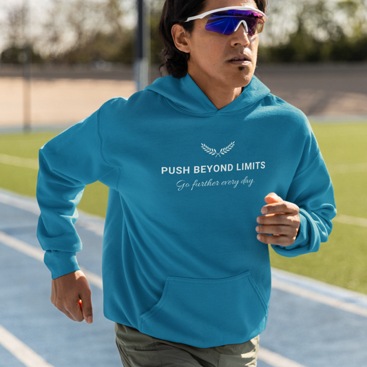 Push Beyond Limits hoodie, front view