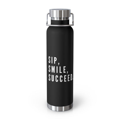 Sip-Smile-Succeed water bottle