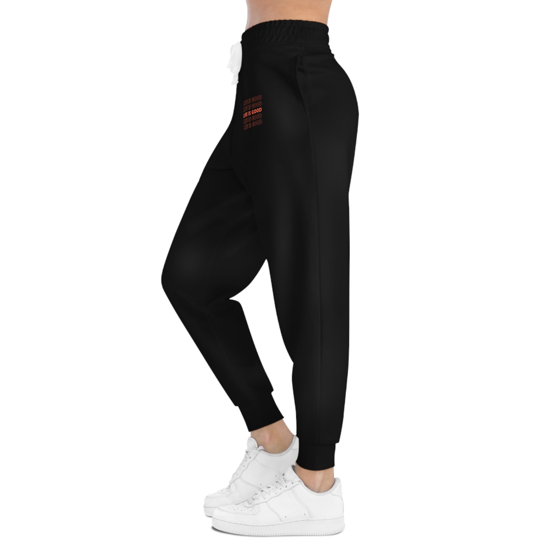 Stylish Black Unisex Joggers Life is Good