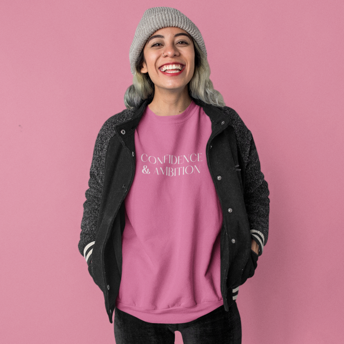 Stylish Confidence & Ambition sweatshirt