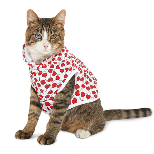 Stylish cherry print pet outfit