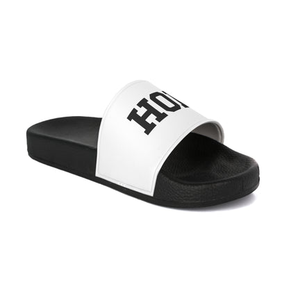 White Men's Slide Sandals Hope Design