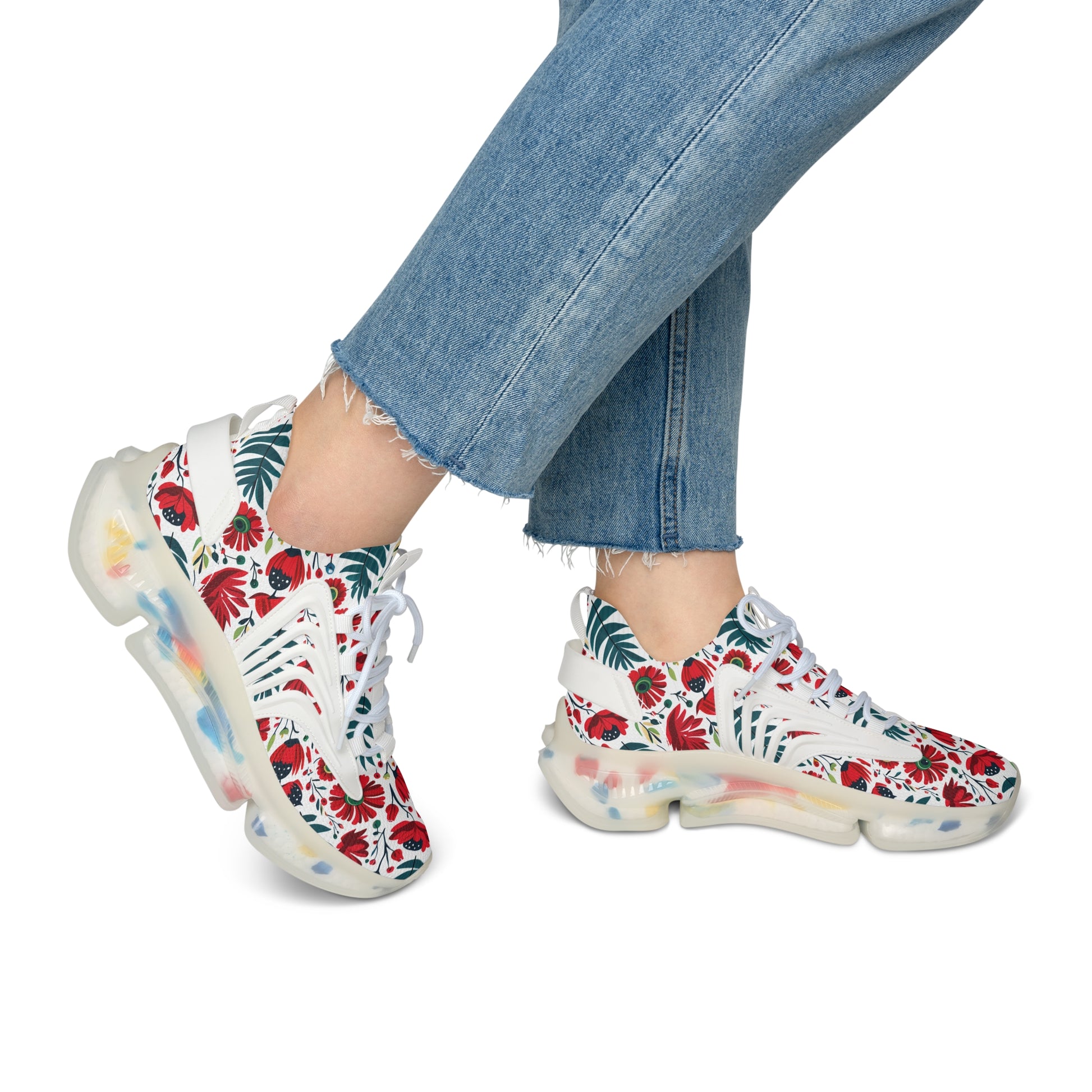 Women Flower Print Sneakers