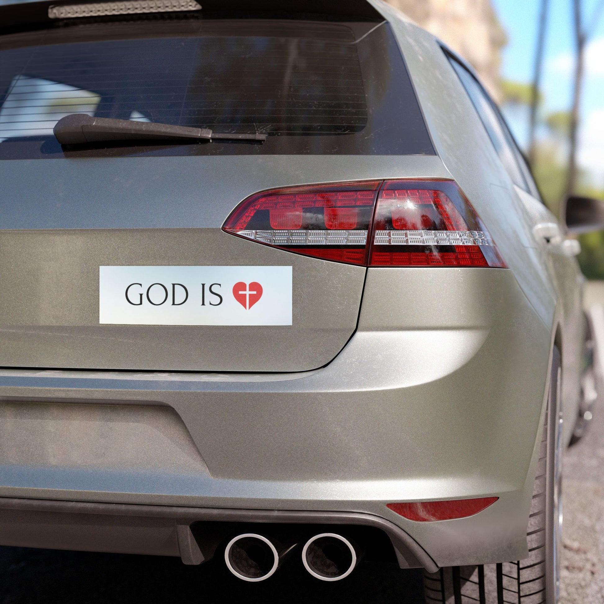 car magnet with God is love