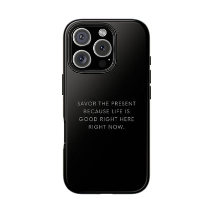 iPhone 16 case with positive message